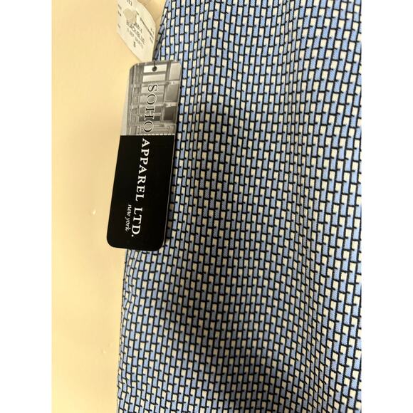 NWT Women’s Small SOHO Apparel Ltd. Blue White Geometric Print Pencil Skirt - Picture 5 of 5